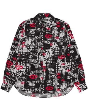 COMME DES GARÇON BLACK Graphic-Print Shirt - Black