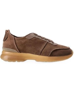 COPENHAGEN Paneled Leather Sneakers - Brown