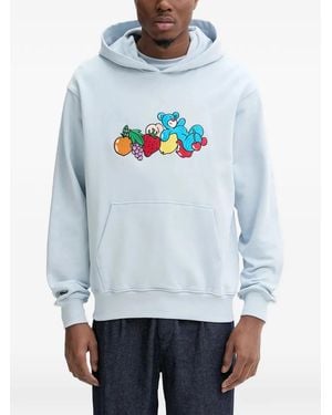 INBETWEENERS Embroidered Hooded Sweatshirt - Gray