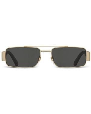 Moschino Rectangle-Frame Sunglasses - Metallic