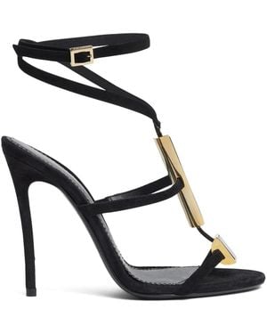 DSquared² 115Mm Leather Sandals - Black