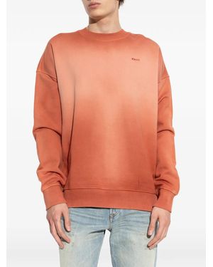 DIESEL Gradient-Effect Logo-Embroidered Sweatshirt - Orange