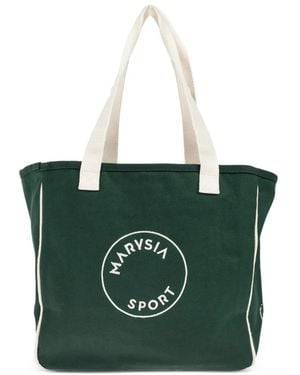 Marysia Swim Logo-Print Tote Bag - Green