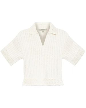 AllSaints Haut Elma En Crochet - White