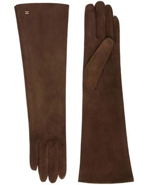 Max Mara Afideesuede Gloves - Brown