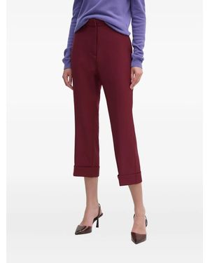 DKNY Cuffed Trousers - Red