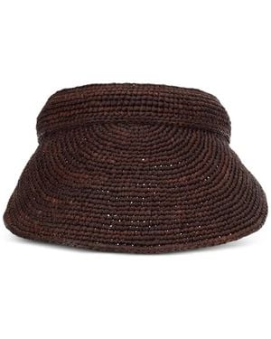 Helen Kaminski Erin Raffia Visor - Braun