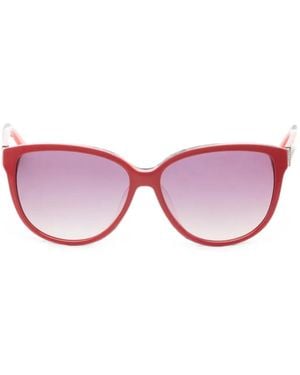 Swarovski Crystal-Embellished Geometric-Frame Sunglasses - Pink