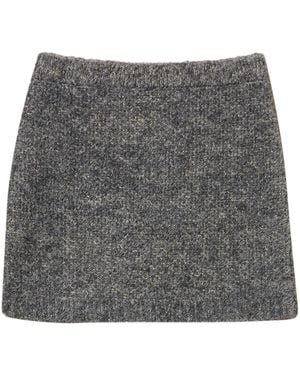 Twinset Minijupe En Tweed - Gris