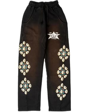 Barriers Cowrie Shell Logo Track Pants - Black
