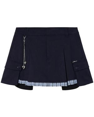 Musium Div. Pleated Cargo Shorts - Blue