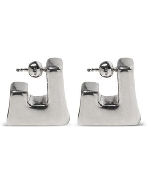Panconesi Cubo Hoop Earrings - Metallic