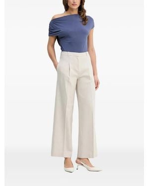 Mos Mosh Mmshima Off-Shoulder Ruched-Sleeve Top - Blue