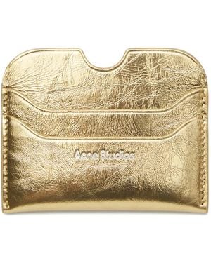 Acne Studios Leren Pasjeshouder - Naturel