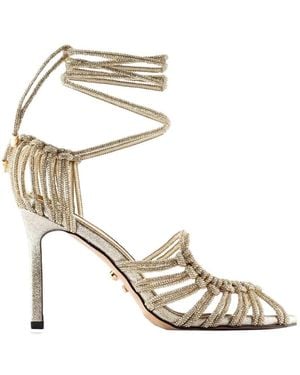 Twentyfourhaitch Molì Oro Strappy Sandals - Metallic
