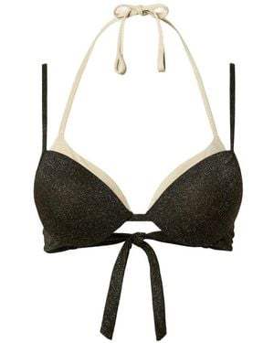 Twinset Haut De Bikini Push-Up À Effet Métallisé - Black