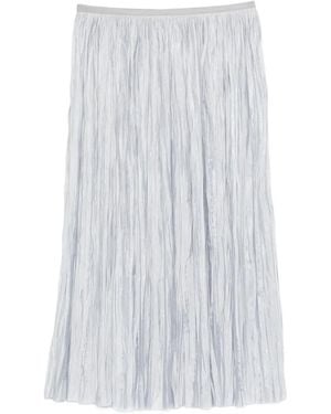 Roberto Collina Pleated Midi Skirt - White