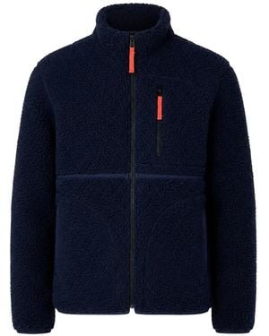 Paul Smith Zip Sherpa-Fleece Jacket - Blue