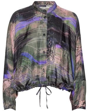 Henrik Vibskov Drawstring Patterned Blouse - Blue