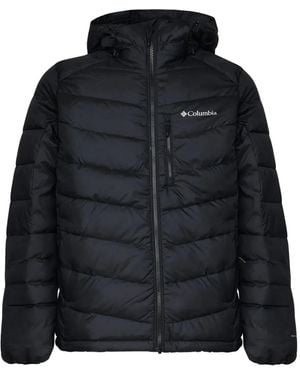 Columbia Logo-Print Hooded Padded Jacket - Black