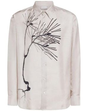 Pierre Louis Mascia Brushstroke-Motif Shirt - White