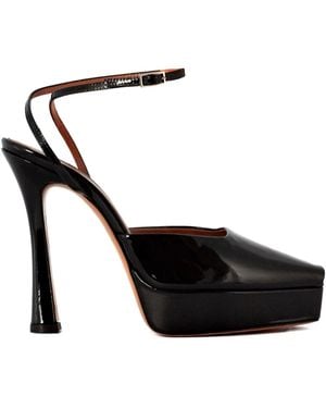 Aldo Castagna Zapatos Vicky de piel con tacón de 120 mm - Negro