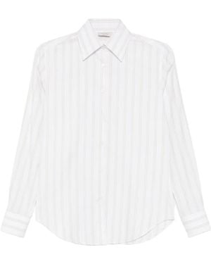 Mazzarelli Striped Shirt - White