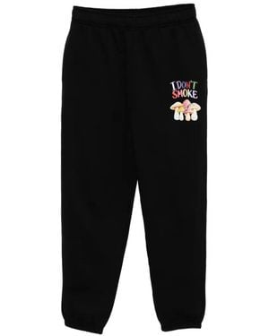 Melt Graphic-Print Track Trousers - Black