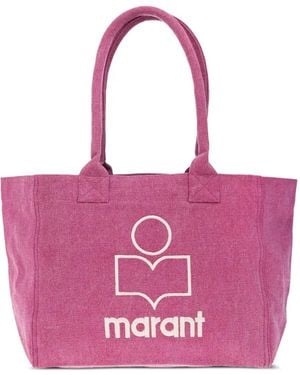 Isabel Marant Borsa Tote Yenky Con Logo - Rosa