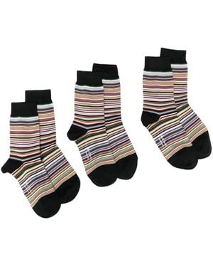 Paul Smith Signature Stripe Socks - Black