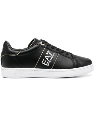 EA7 Sneakers Con Stampa - Nero