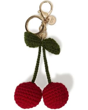 Twinset Cherries Crocheted Keyring - Red