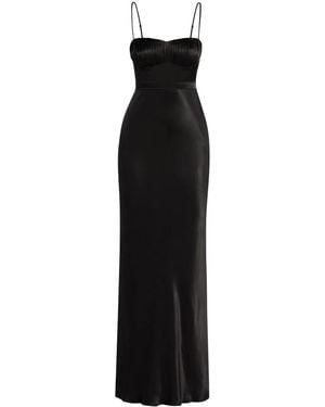 Shona Joy La Lune Satin-Finish Gown - Black