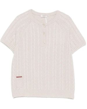 Agnona T-Shirt mit rundem Ausschnitt - Weiß