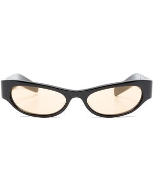 Gucci Occhiali Da Sole Ovali - Neutro