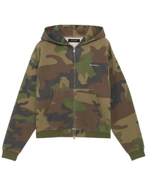 MLVINCE Hoodie Mit Camouflage-Print Und Logo-Print - Grün
