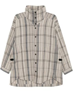 Jan Jan Van Essche Madras Checked Shirt - White