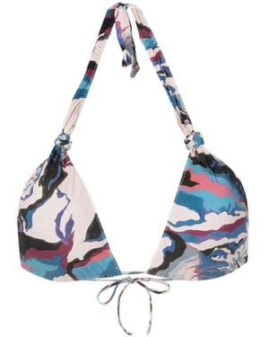 Clube Bossa Bikinitop Met Camouflageprint - Blauw