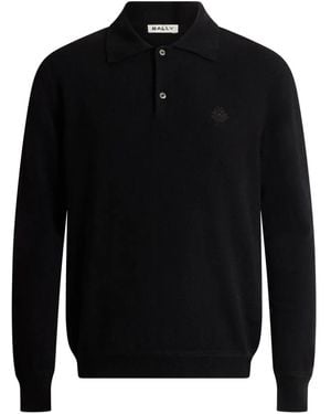 Bally Poloshirt mit langen Ärmeln - Schwarz