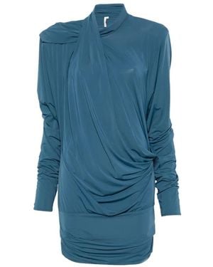 Entire studios Robe Courte Dalters En Coloris Gale - Blue