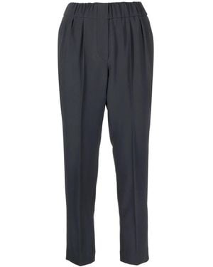 Brunello Cucinelli クロップド テーラードパンツ - ブルー
