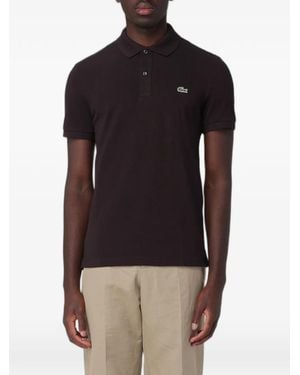 Lacoste Logo-Patch Piqué Polo Shirt - Blue