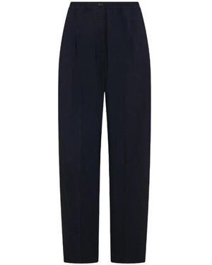 Seventy Elasticated Pleated Pants - Blue