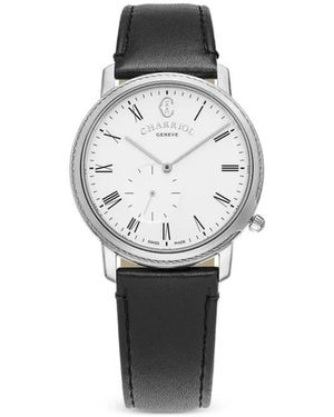 Charriol Celtic Legacy Leather-Strap 40Mm - White