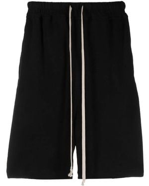 Rick Owens Shorts Sportivi Con Coulisse - Nero