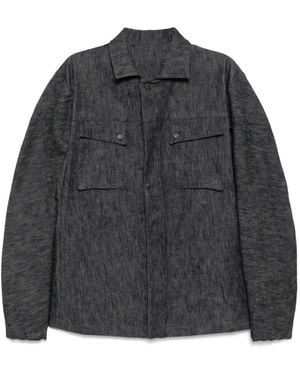 Boris Bidjan Saberi Klassische Jeansjacke - Grau
