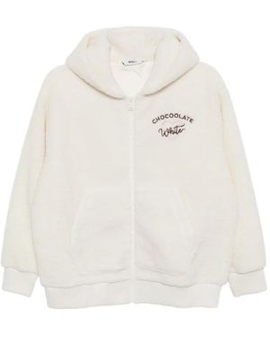 Chocoolate Chaqueta con logo bordado - Blanco