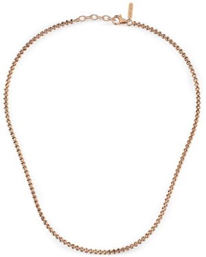 Desmo Collar Crystal 3 Con Cuentas - Metálico