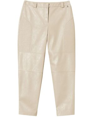 Twinset Quilted-Panel Trousers - Natural