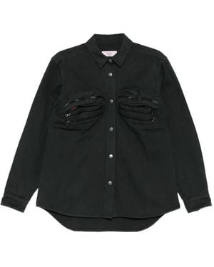 Martine Rose Belt-Bag-Style Shirt - Black